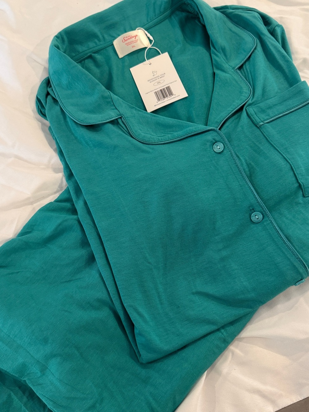 In My Sundays Lagoon Pajama Set 2XL